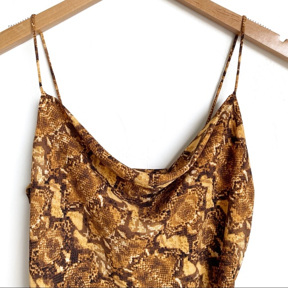 J.O.A Python Print Midi Dress - Picture 5 of 8